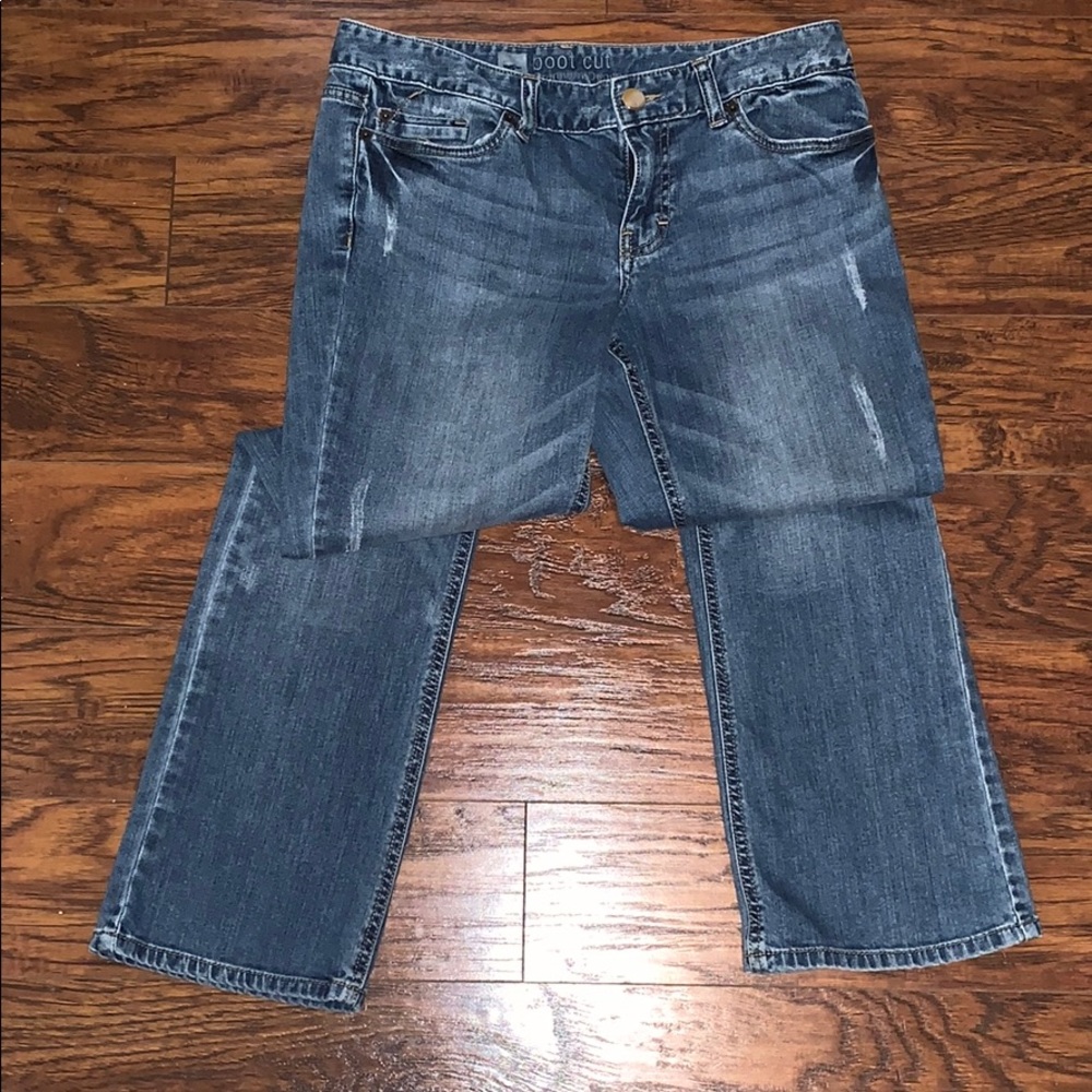 Mossimo Distressed Bootcut Premium Jeans